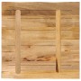 Tablero de mesa borde natural madera mango rugosa 40x40x2,5 cm en Tableros para mesas | Comprar online en Foro24