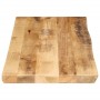 Tablero de mesa borde natural madera maciza mango 80x40x2,5 cm