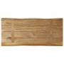 Tablero de mesa borde natural madera maciza mango 80x40x2,5 cm
