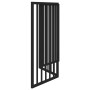 Puerta para perros plegable 3 paneles madera álamo negra 150 cm