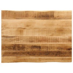 Tablero de mesa borde natural madera maciza mango 80x60x2,5 cm