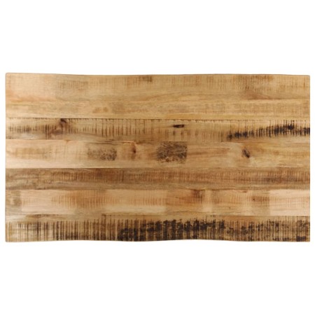 Tablero de mesa borde natural madera maciza mango 100x60x2,5 cm en Tableros para mesas | Comprar online en Foro24