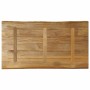 Tablero de mesa borde natural madera maciza mango 100x60x2,5 cm en Tableros para mesas | Comprar online en Foro24