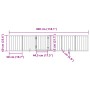 Puerta para perros plegable 6 paneles madera álamo marrón 300cm