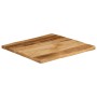 Tablero de mesa borde natural madera maciza mango 80x80x2,5 cm