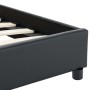 Estructura de cama sin colchón cuero sintético negro 140x200cm