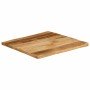 Tablero de mesa borde natural madera maciza mango 40x40x3,8 cm