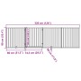 Puerta para perros plegable 4 paneles madera álamo marrón 320cm