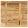 Tablero de mesa borde natural madera maciza mango 40x40x3,8 cm