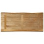 Tablero de mesa borde natural madera maciza mango 90x40x3,8 cm