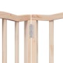 Puerta para perros plegable 6 paneles madera de álamo 300 cm