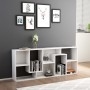 White plywood bookcase shelf 67x24x161 cm by vidaXL, Bookcases and shelves - Ref: Foro24-801877, Price: 75,52 €, Discount: %