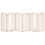 Puerta para perros plegable 6 paneles madera de álamo 300 cm