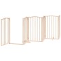Puerta para perros plegable 6 paneles madera de álamo 300 cm