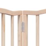 Puerta para perros plegable 6 paneles madera de álamo 300 cm
