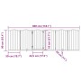 Puerta para perros plegable 6 paneles madera de álamo 300 cm