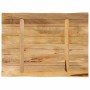 Tablero de mesa borde natural madera maciza mango 80x60x3,8 cm en Tableros para mesas | Comprar online en Foro24