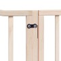 Puerta para perros plegable 4 paneles madera de álamo 320 cm