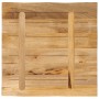 Tablero de mesa borde natural madera maciza mango 80x80x3,8 cm