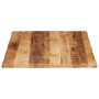Tablero de mesa borde natural madera maciza mango 90x80x3,8 cm