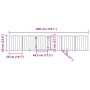 Puerta para perros plegable 3 paneles madera álamo blanca 300cm