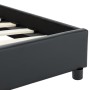 Estructura de cama de cuero sintético negro 160x200 cm
