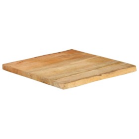 Tablero de mesa borde natural madera maciza mango 40x40x2,5 cm Tablero de mesa borde natural madera maciza mango 40x40x2,5 cm