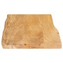 Tablero de mesa borde natural madera maciza mango 50x40x2,5 cm