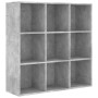 Betongraues Holzwerkstoffregal 98 x 29 x 97,5 cm von vidaXL, Bücherregale und Regale - Ref: Foro24-801129, Preis: 80,82 €, Ra...