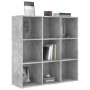 Betongraues Holzwerkstoffregal 98 x 29 x 97,5 cm von vidaXL, Bücherregale und Regale - Ref: Foro24-801129, Preis: 80,82 €, Ra...