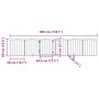 Puerta para perros plegable 6 paneles madera álamo negra 300 cm