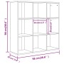 Betongraues Holzwerkstoffregal 98 x 29 x 97,5 cm von vidaXL, Bücherregale und Regale - Ref: Foro24-801129, Preis: 80,82 €, Ra...