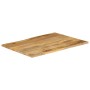 Tablero de mesa borde natural madera maciza mango 90x80x2,5 cm