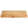 Tablero de mesa borde natural madera maciza mango 70x60x3,8 cm