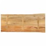 Tablero de mesa borde natural madera maciza mango 140x60x3,8 cm