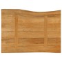 Tablero de mesa borde natural madera maciza mango 70x60x2,5 cm en Tableros para mesas | Comprar online en Foro24