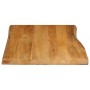 Tablero de mesa borde natural madera maciza mango 80x60x2,5 cm en Tableros para mesas | Comprar online en Foro24