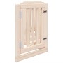 Puerta para perros plegable 6 paneles madera de álamo 300 cm