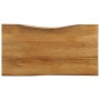 Tablero de mesa borde natural madera maciza mango 110x60x2,5 cm en Tableros para mesas | Comprar online en Foro24