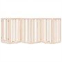 Puerta para perros plegable 6 paneles madera de álamo 300 cm
