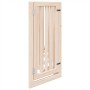 Puerta para perros plegable 6 paneles madera de álamo 300 cm