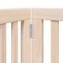 Puerta para perros plegable 6 paneles madera de álamo 300 cm