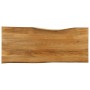 Tablero de mesa borde natural madera maciza mango 140x60x2,5 cm en Tableros para mesas | Comprar online en Foro24