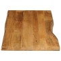Tablero de mesa borde natural madera maciza mango 140x60x2,5 cm en Tableros para mesas | Comprar online en Foro24