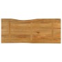 Tablero de mesa borde natural madera maciza mango 140x60x2,5 cm en Tableros para mesas | Comprar online en Foro24