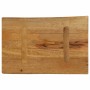 Tablero de mesa borde natural madera maciza mango 50x40x3,8 cm