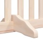 Puerta para perros plegable 4 paneles madera de álamo 320 cm
