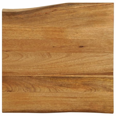 Tablero de mesa borde natural madera maciza mango 60x60x3,8 cm
