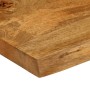 Tablero de mesa borde natural madera maciza mango 100x60x3,8 cm