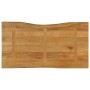 Tablero de mesa borde natural madera maciza mango 110x60x3,8 cm